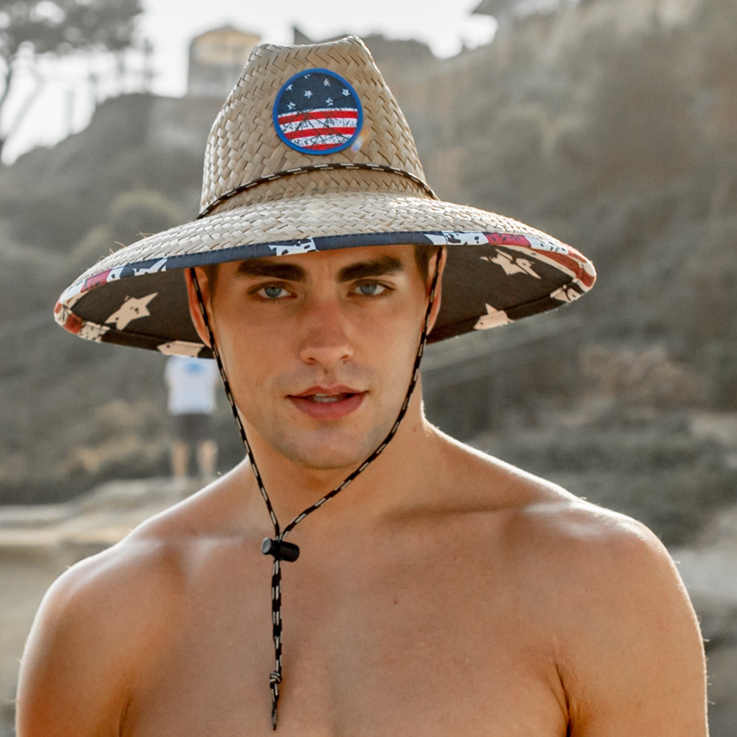 Americano Straw Lifeguard Hat Doba